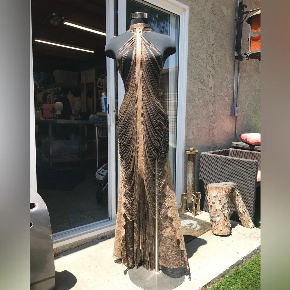 The Golden Goddess Dress/Gown - Picture 3 of 9